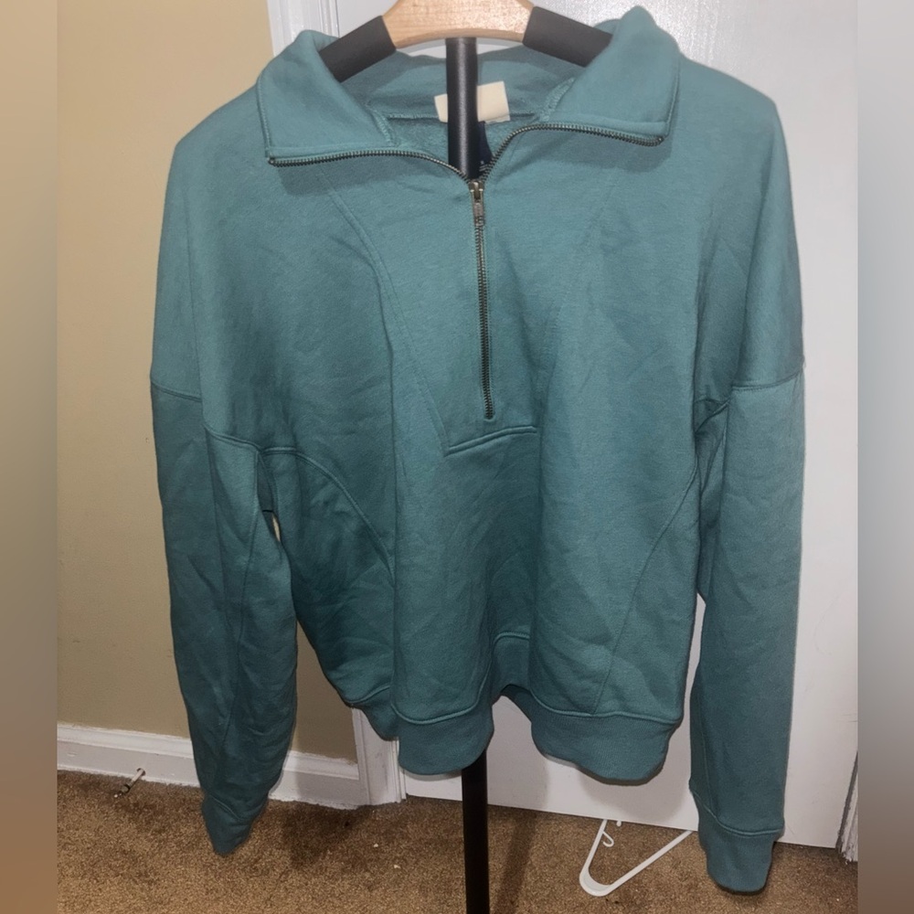 Universal Thread Cropped Zip-Up Sweatshirt